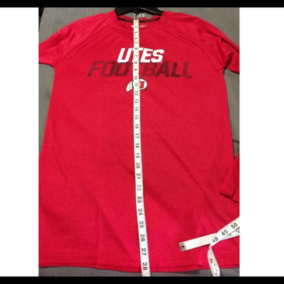 NCAA University of Utah UTES Logo Red Shirt.New - Picture 4 of 6
